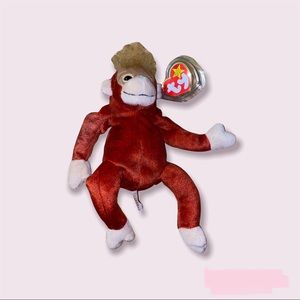 Ty Beanie Babies Schweetheart the Orangutang Toy Birthday 1/23/99